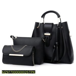 3 Pcs Women's Beautiful PU Leather Shoulder Bag