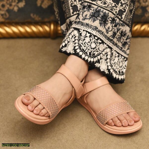 Women's Synthetic leather Plain Sandals