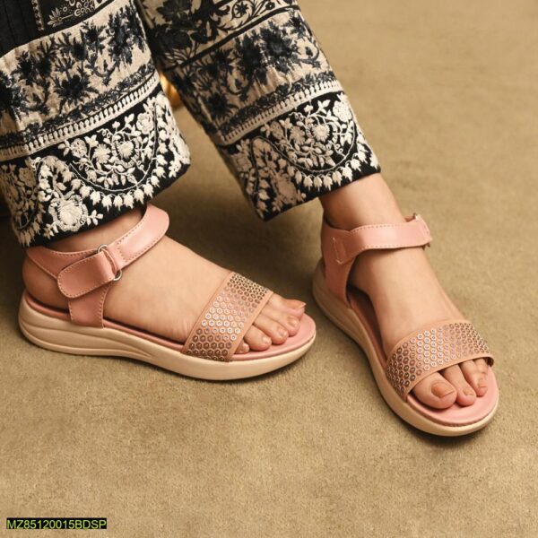 Women's Synthetic leather Plain Sandals